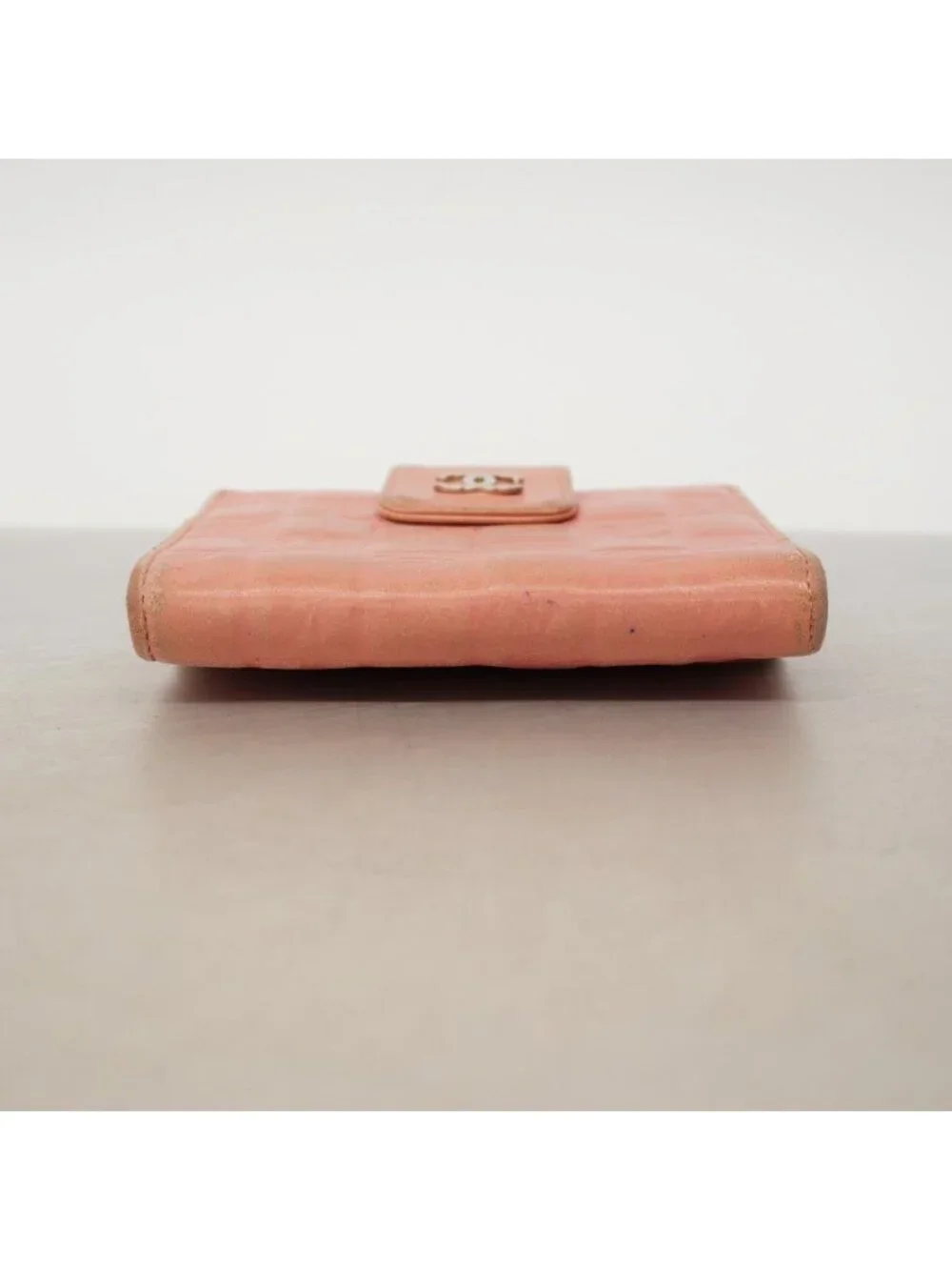Chanel Wallet Icon Lambskin Pink Silver